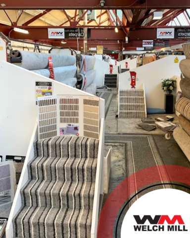 carpet samples & stairs display wigan carpet showroom